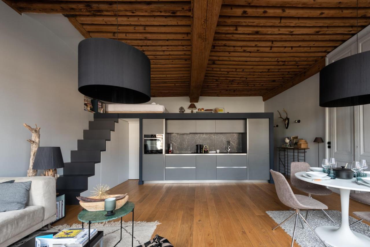 Le Loft Ethnic - Avec Jolie Vue Sur La Saone Apartment Лион Екстериор снимка