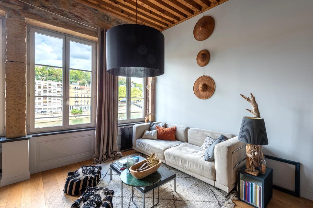 Le Loft Ethnic - Avec Jolie Vue Sur La Saone Apartment Лион Екстериор снимка